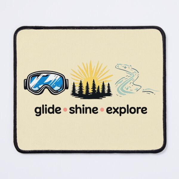 Item preview, Glide, Shine, Explore – Ski Dad / Winter Skiing Lover designed and sold by Rajasekar.
