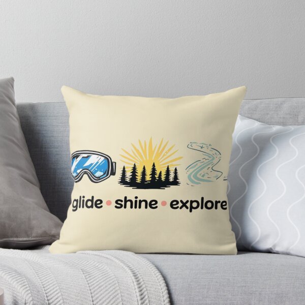 Item preview, Glide, Shine, Explore – Ski Dad / Winter Skiing Lover  designed and sold by Rajasekar.