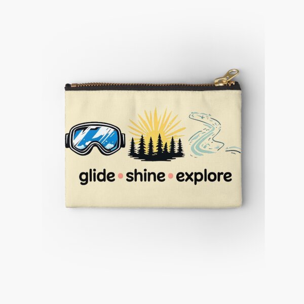 Item preview, Glide, Shine, Explore – Ski Dad / Winter Skiing Lover  designed and sold by Rajasekar.