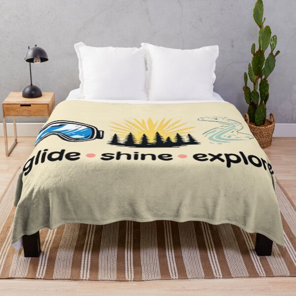 Item preview, Glide, Shine, Explore – Ski Dad / Winter Skiing Lover  designed and sold by Rajasekar.