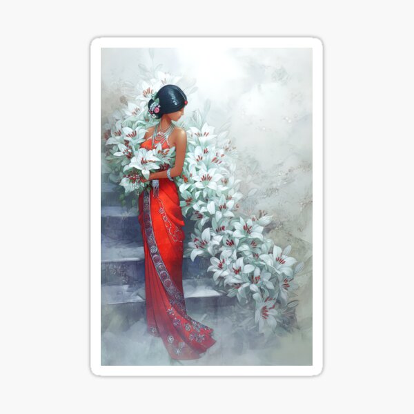 Item preview, Lily Descent: An Indian Elegance designed and sold by bloorose.