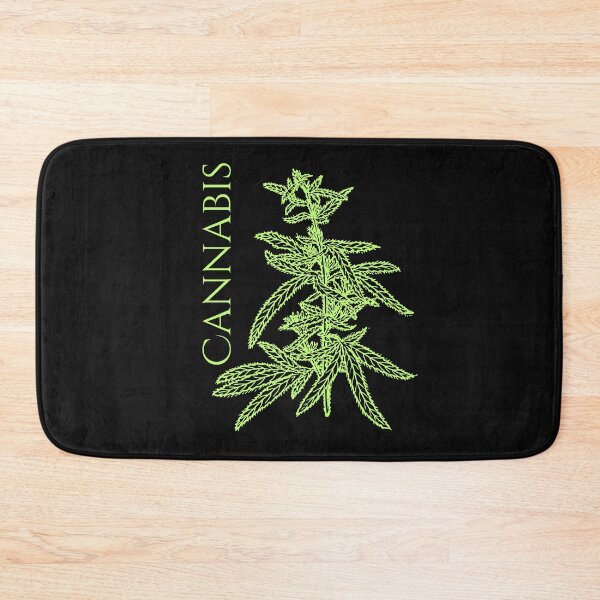 Item preview, Cannabis Plant Neon Green Drawing Design designed and sold by EarthArtDesigns.