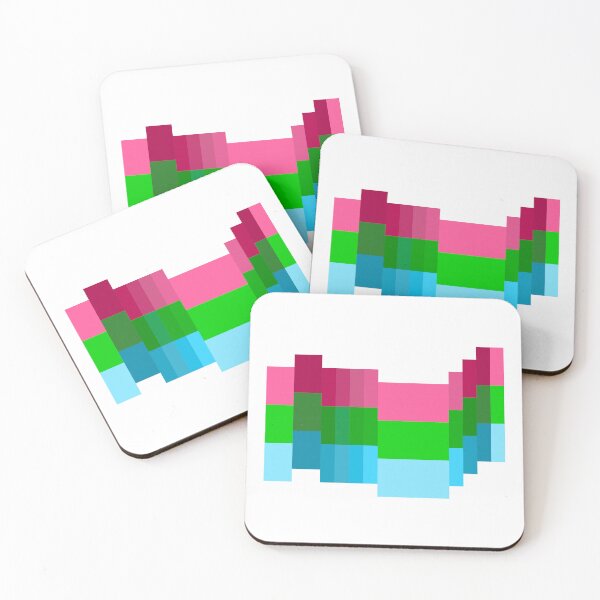 Item preview, Pixel Pride Flag Polysexual designed and sold by HarveyHandcraftsandDesigns.