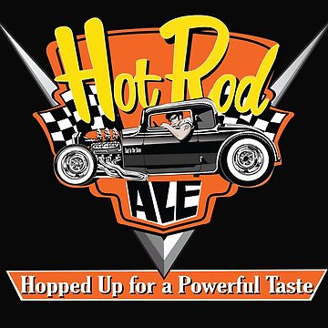 Artwork thumbnail, Venice Beach Speed Shop Hot Rod Ale – Hot Rod T-shirt by Venice Beach Speed Shop