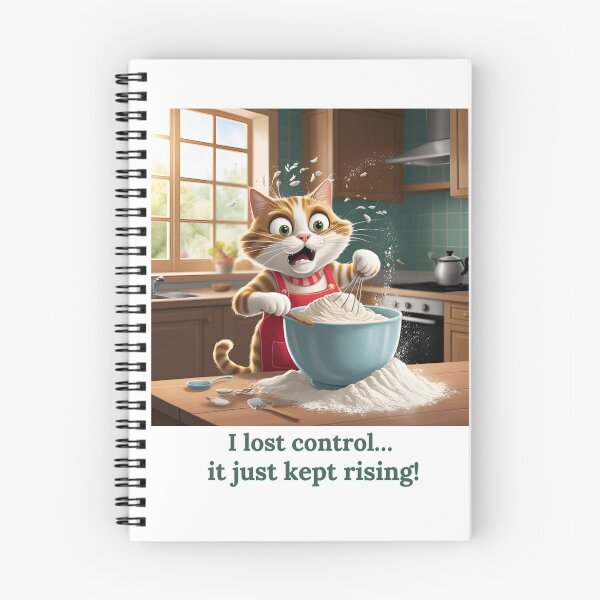 Item preview, Funny Baking Cat - Kitchen Fail Comic Design  designed and sold by Tienda-Vane.