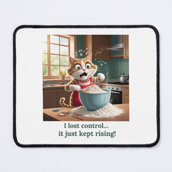 Item preview, Funny Baking Cat - Kitchen Fail Comic Design designed and sold by Tienda-Vane.