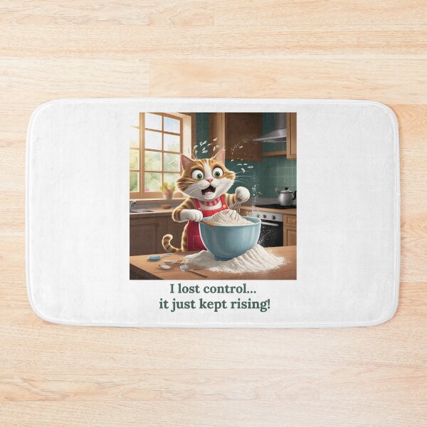 Item preview, Funny Baking Cat - Kitchen Fail Comic Design  designed and sold by Tienda-Vane.