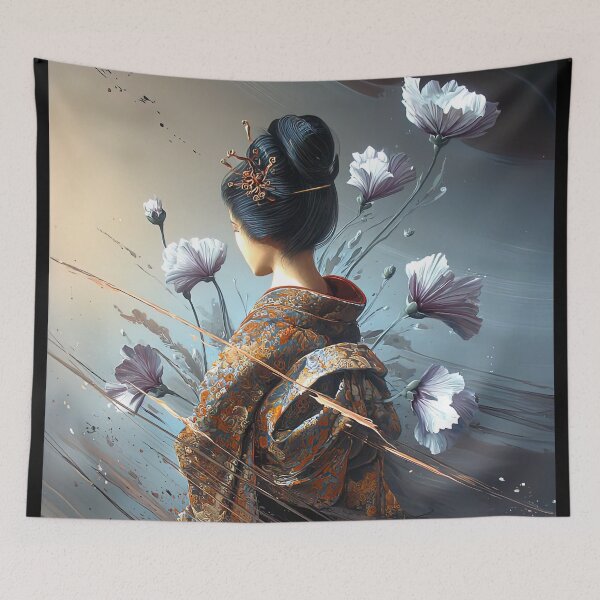 Item preview,  Floral Serenity: An Japanese Muse designed and sold by bloorose.