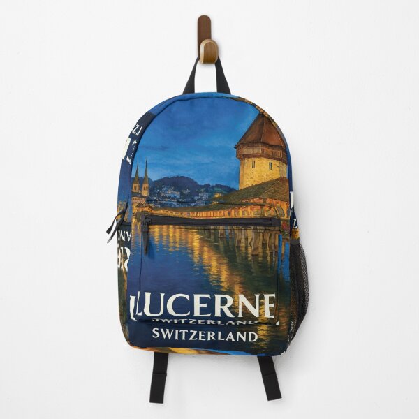 Item preview, Chapel Bridge by Night – Lucerne, Switzerland designed and sold by Era-of-Traveler.