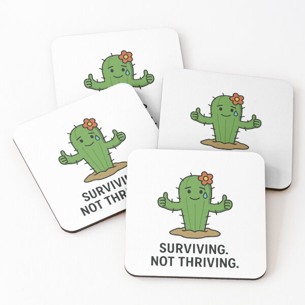 Item preview, Cactus surviving, not thriving designed and sold by BarelyDesigned.