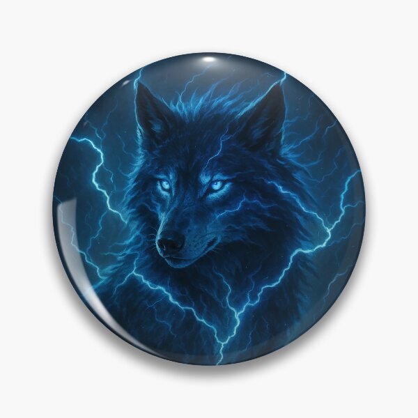 Item preview, Lightning Wolf – Electric Storm Beast Fantasy Art designed and sold by Ortegan90.