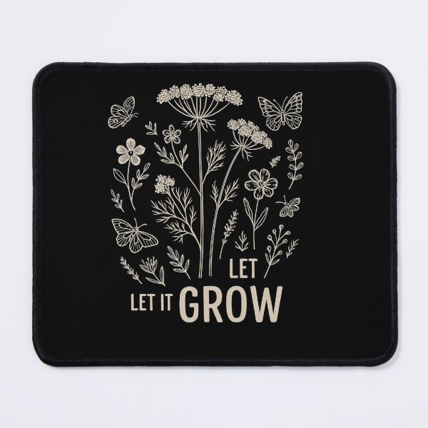 Item preview, Let It Grow – Wildflowers and Butterflies Line Art designed and sold by JenniferCreaArte .