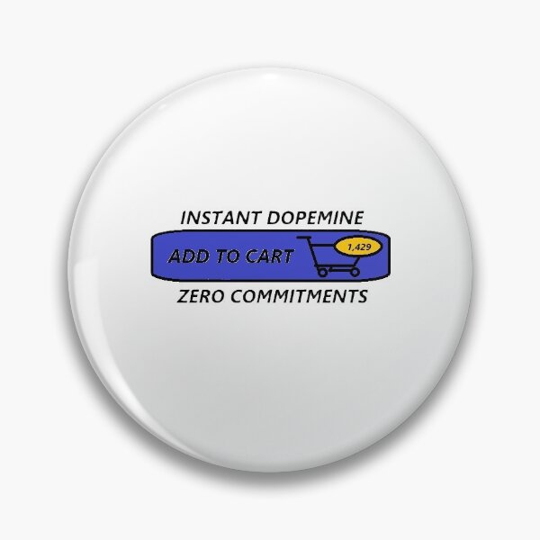 Item preview, Instant Dopamine Button designed and sold by RapidRetrograde.