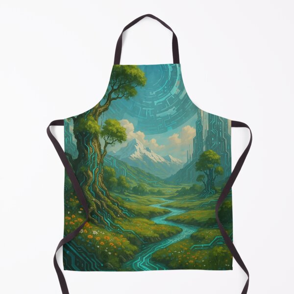 Item preview, Nature’s Digital Awakening – Cyberorganic Valley Art designed and sold by AbstractAnom.