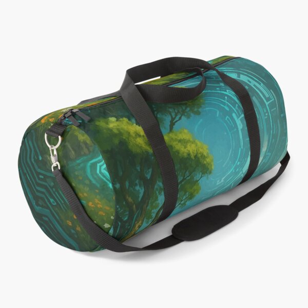 Item preview, Nature’s Digital Awakening – Cyberorganic Valley Art designed and sold by AbstractAnom.