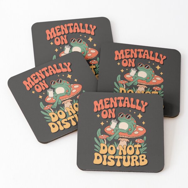 Item preview, Retro Frog on Mushroom – Mentally Off Do Not Disturb Funny Summer Vintage Aesthetic T-Shirt Design designed and sold by Fantasy Cache.