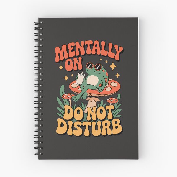 Item preview, Retro Frog on Mushroom – Mentally Off Do Not Disturb Funny Summer Vintage Aesthetic T-Shirt Design designed and sold by Fantasy Cache.