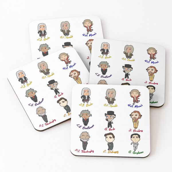 Item preview, Nine Chibi Classical Composers designed and sold by michellekchen.