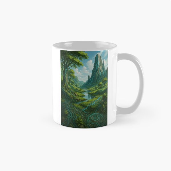 Item preview, The Circuit Grove – Techno-Eden Landscape Art designed and sold by AbstractAnom.