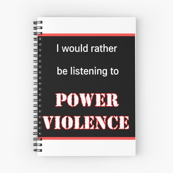 Item preview, I Would Rather Be Listening to Power Violence designed and sold by Dystopian Design.