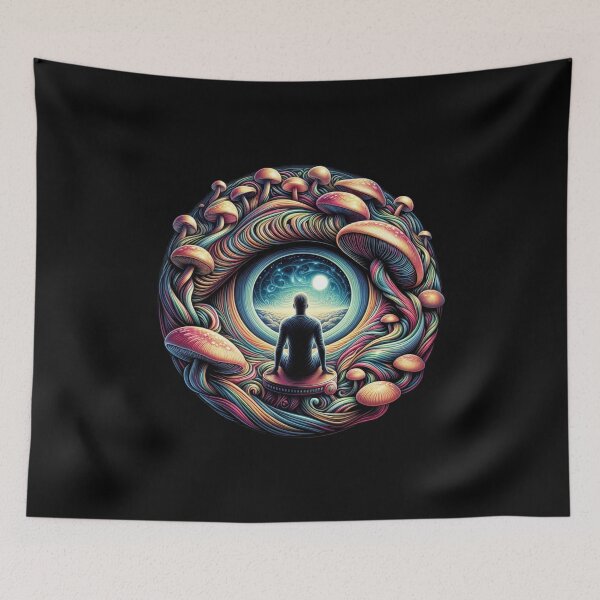 Item preview, Mystical Meditation: A Psychedelic Journey Through Nature and the Cosmos designed and sold by Cloud-Riders.