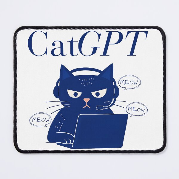 Item preview, CatGPT – Funny Cat AI Meme for Tech Nerds and Developers designed and sold by Honominu.