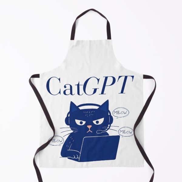 Item preview, CatGPT – Funny Cat AI Meme for Tech Nerds and Developers designed and sold by Honominu.