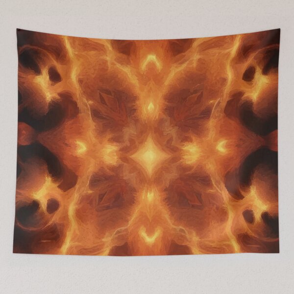 Item preview, Inferno Rorschach – Firestorm Symmetry Art designed and sold by AbstractAnom.