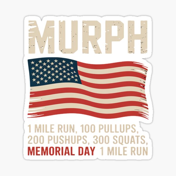 Item preview, Murph Challenge American Memorial Day Workout Gym Patriotic  designed and sold by MAKOPOKOShop.