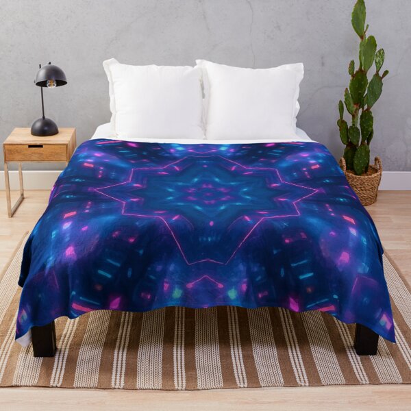 Item preview, Neon Vortex – Kaleidoscope of the Cyber City designed and sold by AbstractAnom.