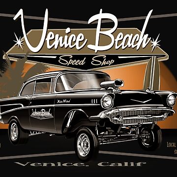 Artwork thumbnail, Venice Beach Speed Shop's ’57 Chevy Gasser – Mr. Wicked | by Venice Beach Speed Shop