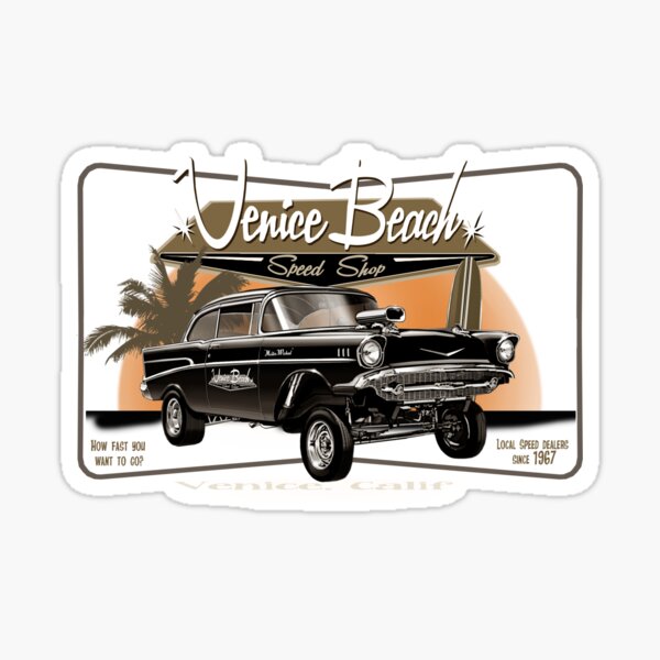 Venice Beach Speed Shop's ’57 Chevy Gasser – Mr. Wicked | Sticker