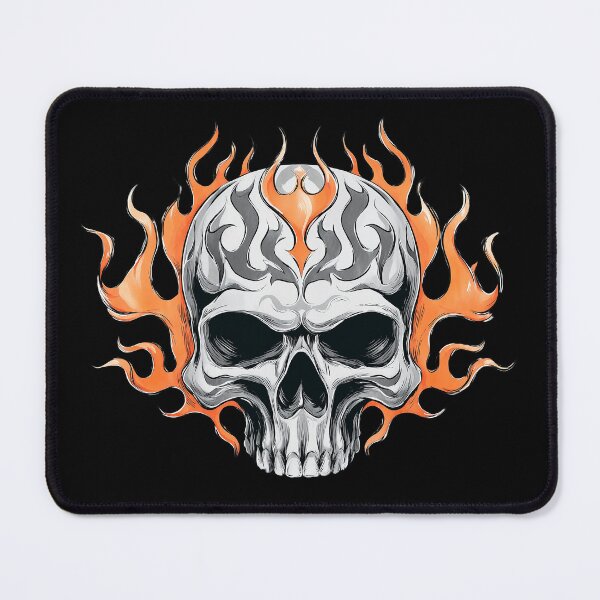 Item preview, Flaming skull designed and sold by valerko26.