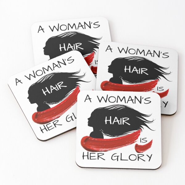 Item preview, A Woman's Hair is her Glory (statement tee) designed and sold by Flavaprints4u.