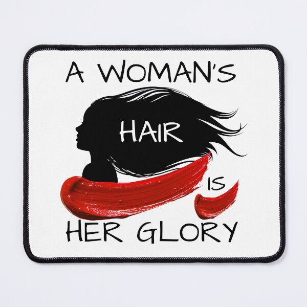 Item preview, A Woman's Hair is her Glory (statement tee) designed and sold by Flavaprints4u.