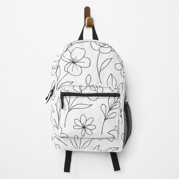 Item preview, Elegant Black & White Floral Pattern – Minimalist Design designed and sold by PeToPeArtworks.
