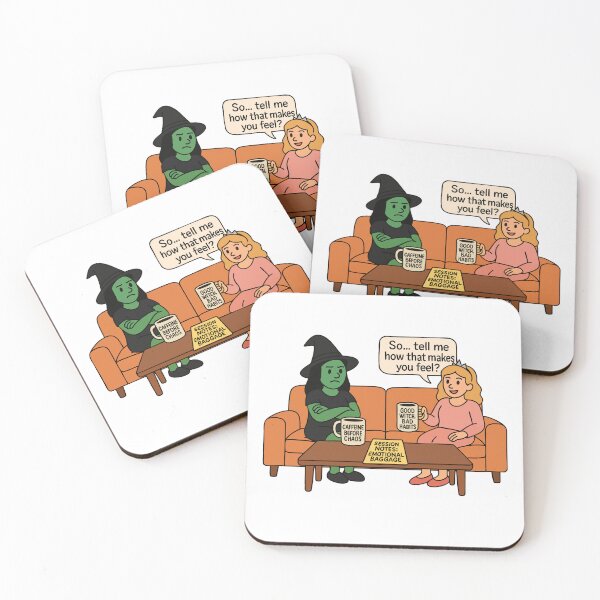 Item preview, Witches in Therapy Sharing Emotional Baggage designed and sold by BarelyDesigned.