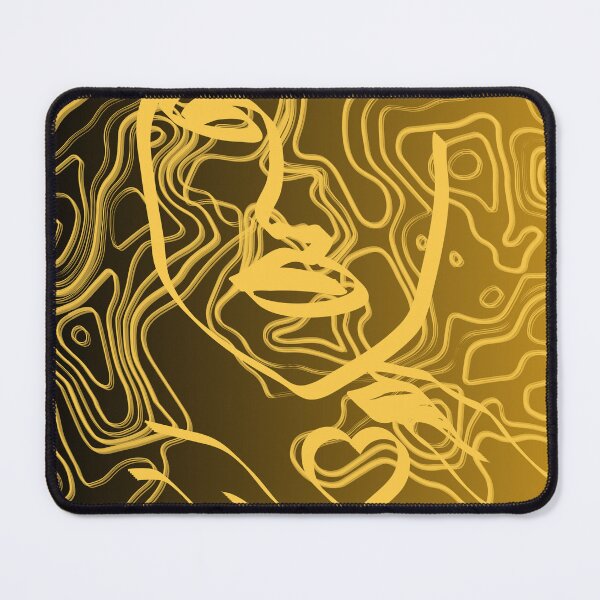 Item preview, Trust in the Offering – Abstract Face and Heart in Bronze Light designed and sold by ByMile.