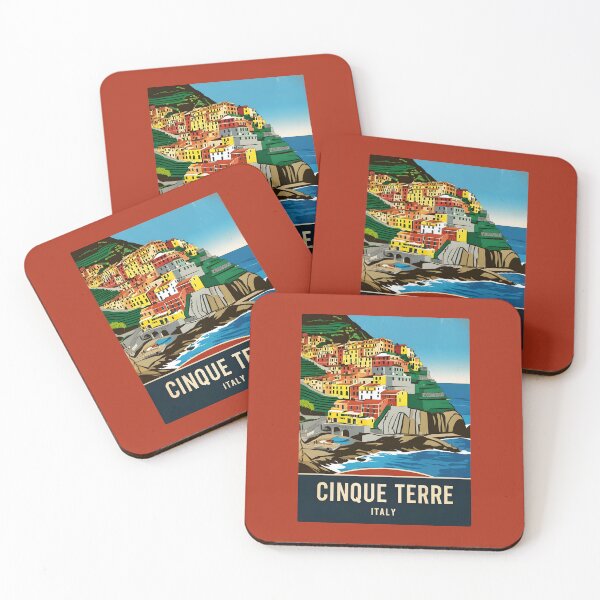 Item preview, A Vintage Travel Art of Cinque Terre - Italy  designed and sold by GoodOldVintage.