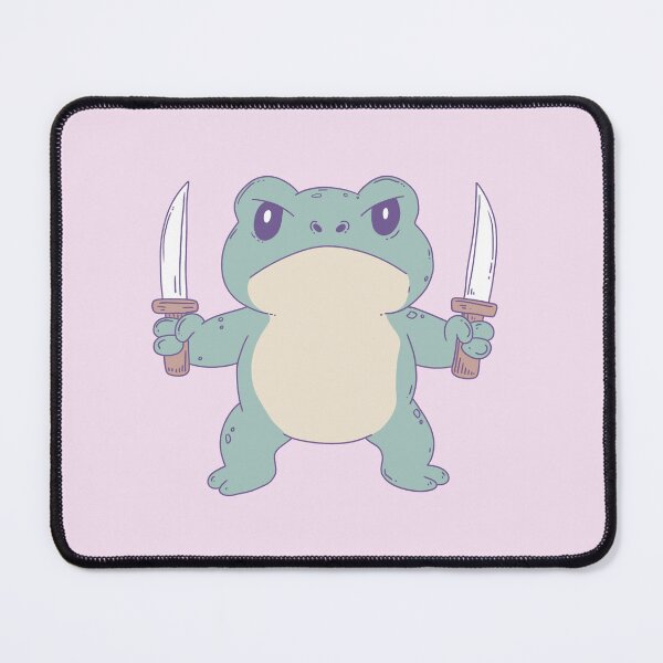 Item preview, Kawaii Angry Frog With Knives designed and sold by Jess.a.creates.