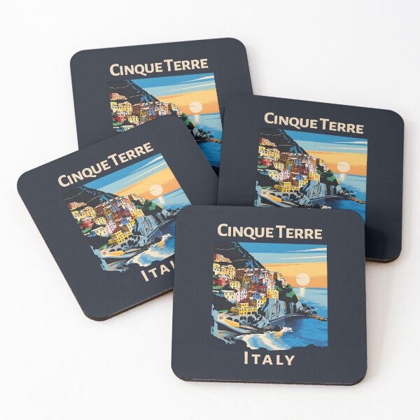 Item preview, A Vintage Travel Art of Cinque Terre - Italy  designed and sold by GoodOldVintage.