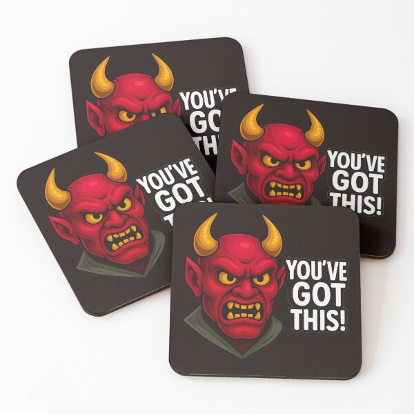 Item preview, Intense Red Devil with “You’ve Got This!” Motivation designed and sold by Thaivi Design.