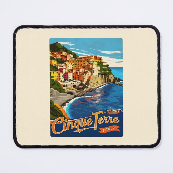 Item preview, A Vintage Travel Art of Cinque Terre - Italy  designed and sold by GoodOldVintage.