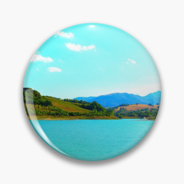 Item preview, View from Lago di Cingoli, waters and Sibillini Mountains designed and sold by Kristina Drozd.