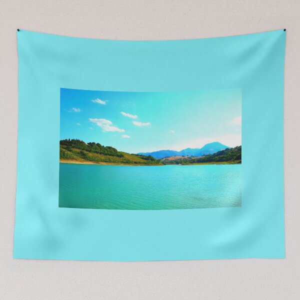 Item preview, View from Lago di Cingoli, waters and Sibillini Mountains designed and sold by Kristina Drozd.