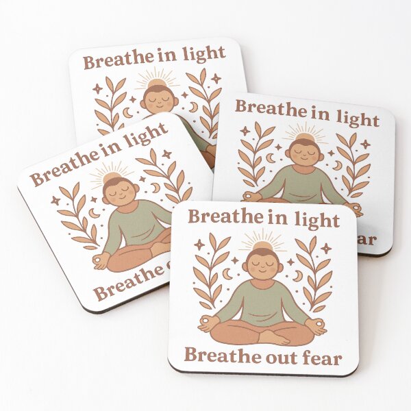 Item preview, Breathe In Light, Breathe Out Fear Meditation Design designed and sold by Lacritsa .