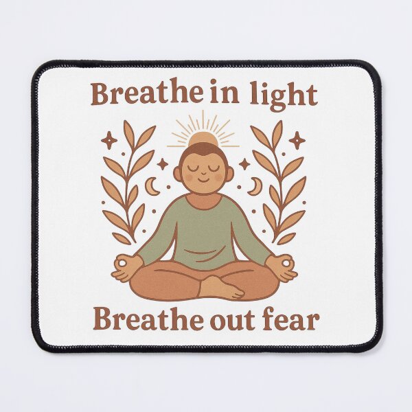 Item preview, Breathe In Light, Breathe Out Fear Meditation Design designed and sold by Lacritsa .