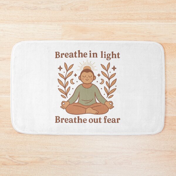 Item preview, Breathe In Light, Breathe Out Fear Meditation Design designed and sold by Lacritsa .