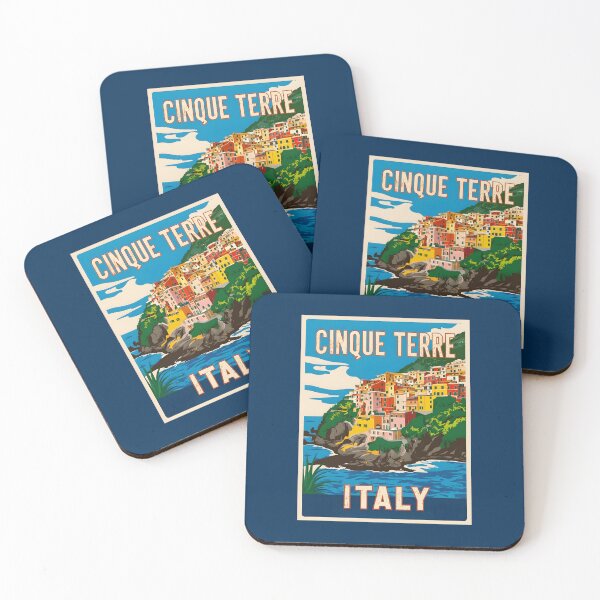 Item preview, A Vintage Travel Art of Cinque Terre - Italy  designed and sold by GoodOldVintage.