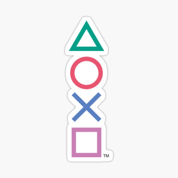 Vista previa del artículo con la obra «Icono de botones del logotipo de PS1, PlayStation», diseñado y vendido por Wawan35200.